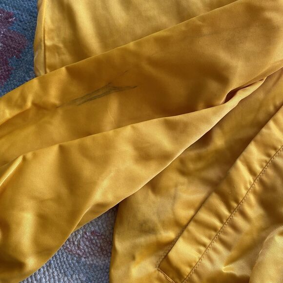Vintage 90s Karl Kani Satin Jacket XXL Yellow Baseball Varsity Rap Hip Hop 2XL - Picture 7 of 11